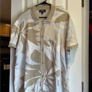 Express men button down t shirt